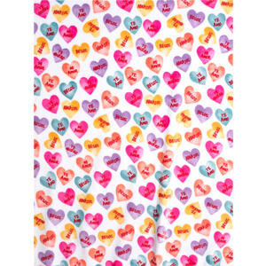Rachel Roy Valentine Conversation Hearts Blanket 60x70 Spanish Love Plush Throw